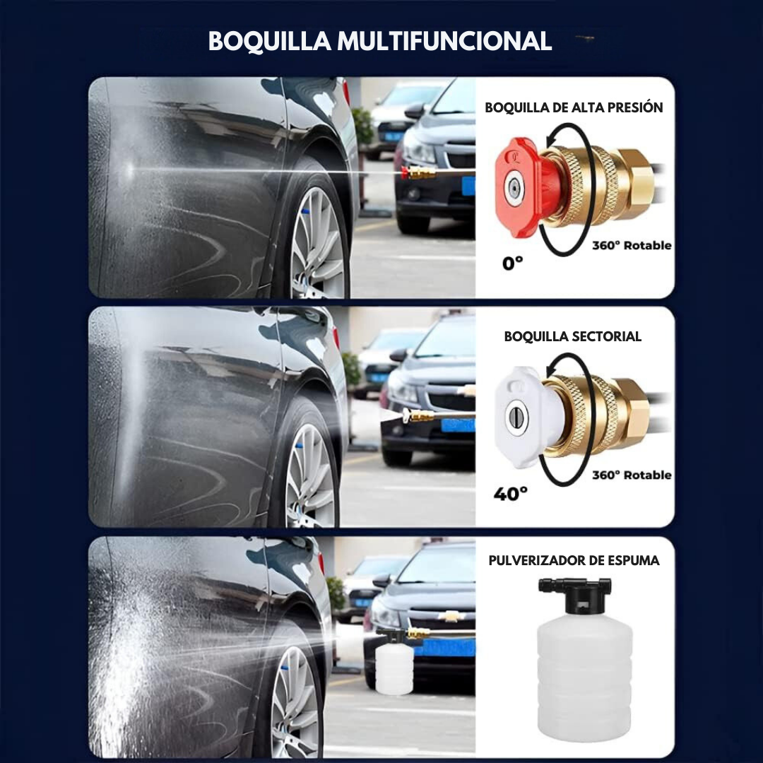 PowerClean PRO™ - Pistola de Alta Presión para Limpieza