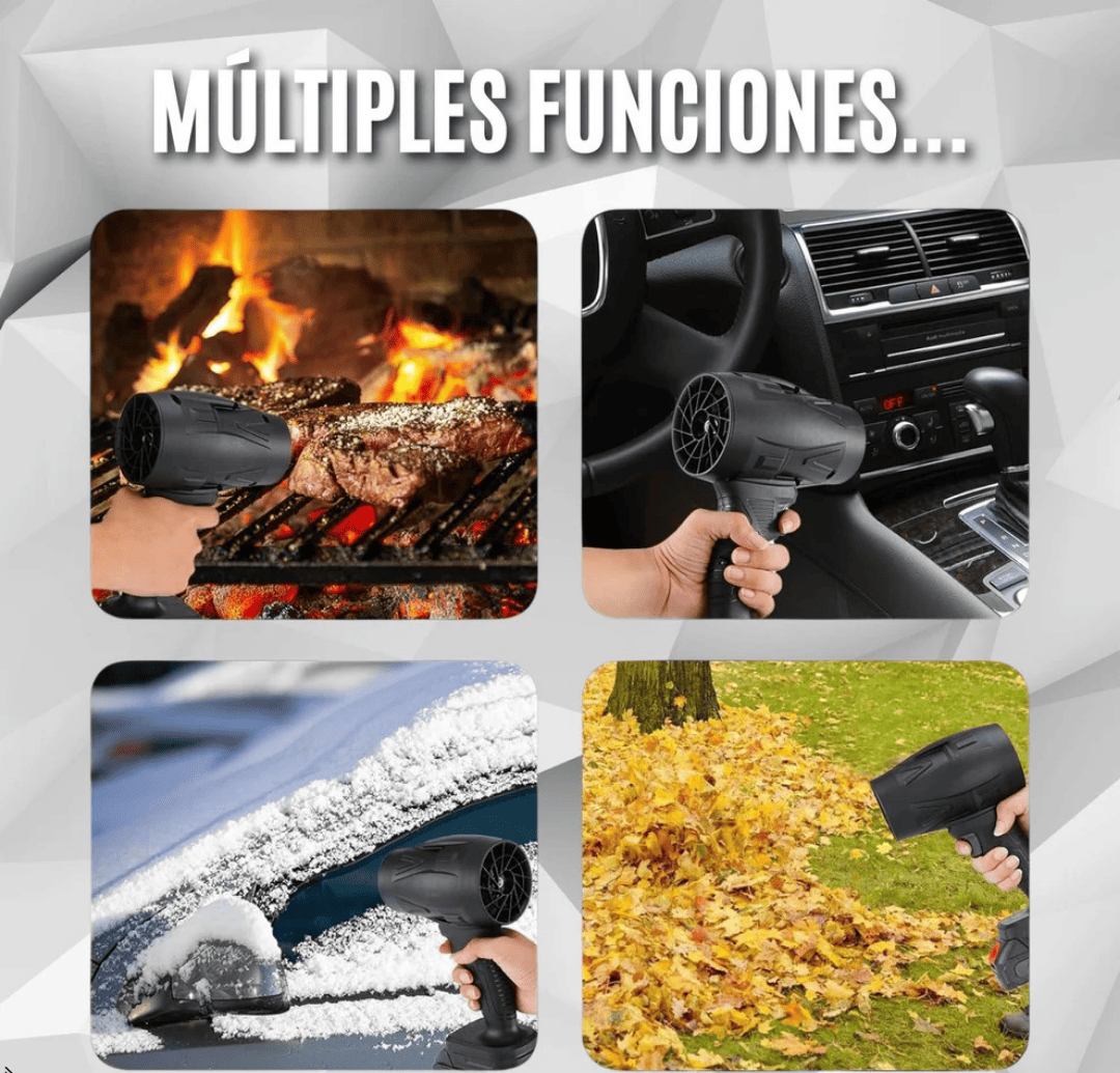 TurboSoplador PRO™ 1500W | 2 Baterías + Maletín GRATIS